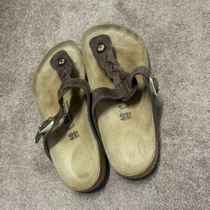 Birkenstock Gizeh Braided Sandals Color Habana Size 40